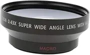 Baosity 62mm 0.45x Wide Angle Macro Lens for Canon Nikon Sony Pentax DSLR Cameras