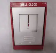 Aluminum Locker Wall Clock New in Box 9" x 11.875" Silver