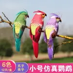 仿真羽毛小鳥泡沫爪子鐵絲綠植捆綁園藝田園園林裝飾工藝鳥