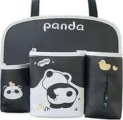Backseat Storage Bag | Panda Design Seat Back Cover For Kids,Large Capacity Waterproof Travel Accessories Keep Vehicle Organized & Tidy