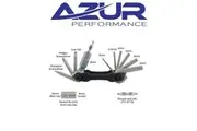 Azur Bike Multi Tool - Allen Key-Torx-Screwdriver-Bits-Sockets - 14 Function