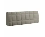 Anyhouz Headboard Cover Square Light Gray Super Soft Smooth Quilted Velvet Bed Back Dust Protector Cover 150x70cm