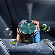 Smart Car Diffuser with Mechanical Clock, Waterless Scent Diffuser for Essential Oils, Car Air Freshener, Cordless and Rechargeable Sentiment Diffuser with Large Battery for Car, Home and Office