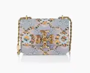 Tory Burch Eleanor Jeweled Logo Shoulder Bag