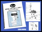 MERCURY MERC 450, 500-1, 500-2 Outboards 50pg Illustrated Parts Book for owners.