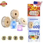 Clear Hyper PETG Filament 1.75mm - Fast Printing, No Stringing, Great Adhesion