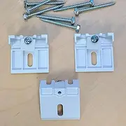 Qty 2pc and 3pc. Brackets KIT for Honeycomb, Cellular, Duette, Applause Shades. Fit Hunter Douglas, Turnils, ALTA, Comfortex, M&B... (1 3/4" Long, 3/8" Cell, Small, 3)