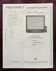 Sams Photofact 4229 Service Manual for RCA F27680GYFE1 (Chassis CTC197AH)