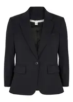 Veronica Beard Schoolboy Dickey Stretch-wool Blazer - Navy - 6 6