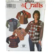 Simplicity Sewing Pattern 7505 Shirt with Appliques Misses Size 6-10 UNCUT