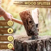 Wood Splitter Portable Log Splitter Manual Kindling Splitter High Strength beUYH