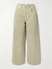 [Citizens of Humanity] Citizens of Humanity - Pina Baggy Cropped Low-rise Wide-leg Jeans - Army green - 24 24 Green
