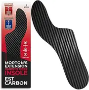 [ESTCARBON] Mortons Extension Carbon Fiber Insole 1pc | Rigid Mortons Extension Orthotic Shoe Insert | Carbon Insole & Big Toe Plate | Composite Toe Insert for Hallux Rigidus, Turf Toe & Morton's Toe Matrix,