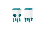 Chicken Bird Feeder Waterer Set 8KG Auto Food Dispenser 7L Drinker Automatic Hen Chook Chick Treadle Feeding Drinking System Rat Proof