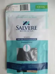 Salvere diamond dress women's knee L compression socks 20-30 mmHg black 311314