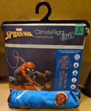 ClimateRight by CuddlDuds Boys Spider-man Warm Underwear 2-Piece Set Sz L 10/12