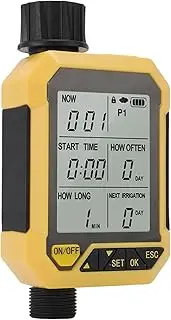 Sorandy Programmable Sprinkler Timer, Hose Timer with Rain Delay, Manual and Automatic Watering Systems, Outdoor Garden Hose Faucet for Yard, Lawn