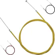 65 Inches 165cm Brake Cable Replacement Accessory Fit for Coleman CT100U CC100X Baja Doodle Bug DB30 98cc 100cc 3hp Motovox MBX10 MBX11 Monster Moto Powersport Mini Bike (Yellow)