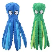 NEW Pack of 2 Octopus Dog Toys No Stuffing Crinkle Paper Plush