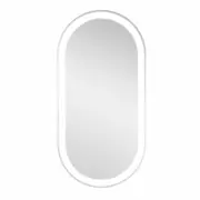 Barelli 900 x 450mm Frameless Pill Shape Front Lit LED Mirror