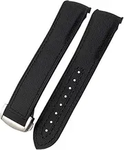 [KAVJU] 20mm 21mm 22mm Watch Bracelet For Omega 300 SEAMASTER 600 PLANET OCEAN Folding Buckle Strap Nylon Silicone Fluorine Rubber Watchbands
