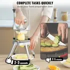 Potato Slicer Multifunctional Vegetable Fruit Chopper with 4 Blades and Tray