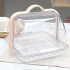Storage Container Handheld Storing Disc Clear Style Storage Box Portable