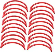 iplusmile Versatile Taco Plate Tray Pcs Mexican Tortilla Holder Stand Taco Holder for Breakfast Picnics Red
