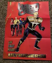 1993 2Sided Comic Promo Poster HARD CASE 4 ULTRAVERSE COVERS 24x18 Malibu UNUSED