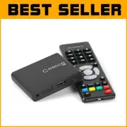 Versatile 4K Digital Media Player for USB Drives & MicroSD, Remote Included