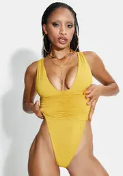 [Riot Swim] Mustard Echo One Piece Swimsuit