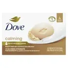 Dove Beauty Bar Soap for Women Calming Oatmeal & Rice Milk All Ski, 3.75oz 4 Bar