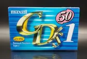 Maxell CD's-I 50 Blank Audio Cassette Tape, Type I Normal Bias, Japan 1999