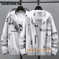 在飛比找蝦皮購物優惠-Shimano 夏季釣魚防曬服防紫外線男女情侶皮夾克薄款透氣