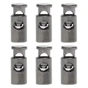 6pcs Plastic Cord Lock Stoppers Spring Toggle Fastener Organizer