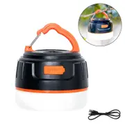 Portable LED Camping Light Magnetic Base for Hurricane Emergency Hiking-Orange