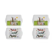 2x 2pc Ashdene Canine Capers Serving Platter Scatter Tray