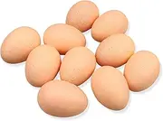 Lorigun 10pcs Artificial Egg Fake Food Faux Kitchen Decor Theater Prop