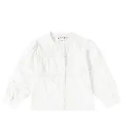 [Bonpoint] Bonpoint Elyah embroidered cotton blouse Y 14 white