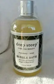 Deep Steep Bubble Bath, Rosemary Mint, 17 Ounce