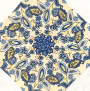 16 9.5" Blackbirds Calling Floral #1 Stack 'n Whack Quilt Blocks Kaleidoscope