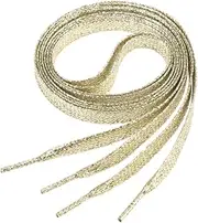 [GAXIRE] Glitter Flat Shoe Laces Colorful Pearlescent Bootlaces for Sneakers Sports Shoes Canvas Durable Stylish Replacement Shoelaces for DIY Projects