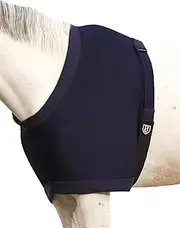 Harrison Howard Horse Thick Stretchy Shoulder Guard with Inner Soft Fleece Lining Adding Comfort Prevents Chafing Navy M