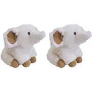 2x LVD Plush Eloise Elephant Kids/Childrens Stuffed Animal/Soft Toy 20x19cm 0+