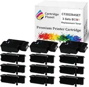 Cartridge Planet 3 Sets BCMY Compatible Toner Cartridge for Fuji Xerox CT202264 CT202265 CT202266 CT202267 (2000/1400 (K/CMY) Pages) for Fuji Xerox DocuPrint CM225fw CM115w CP225w CP116w CP115w CM22..