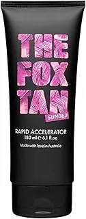 The Fox Tan Rapid Accelerator, Accelerator Lotion For Sunbed Tanning, Creates Darker, Faster & Long-Lasting Tans, Vegan & Cruelty-Free, 180mL