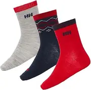 [Helly Hansen] Unisex Kids K Wool Sock 3pk Wool Socks
