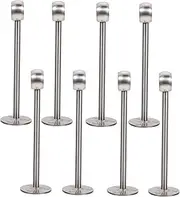 Curtain Brackets,Curtain Holder Curtain Fittings, 8pcs Clothes Rail Flange Ceiling Mount Brackets Metal Ceiling Mount L Brackets for Shelves Shelf Holders Pant Hooks ( Color : 16# )