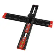 Handy Woodworking Ruler Adjustable Sliders Clear Scale Convenient Size