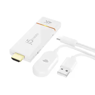 j5create JVAW76 手機/平板/筆電 4K HDMI無線影音簡報投影組 iPhone iPad Miracast Chromecast